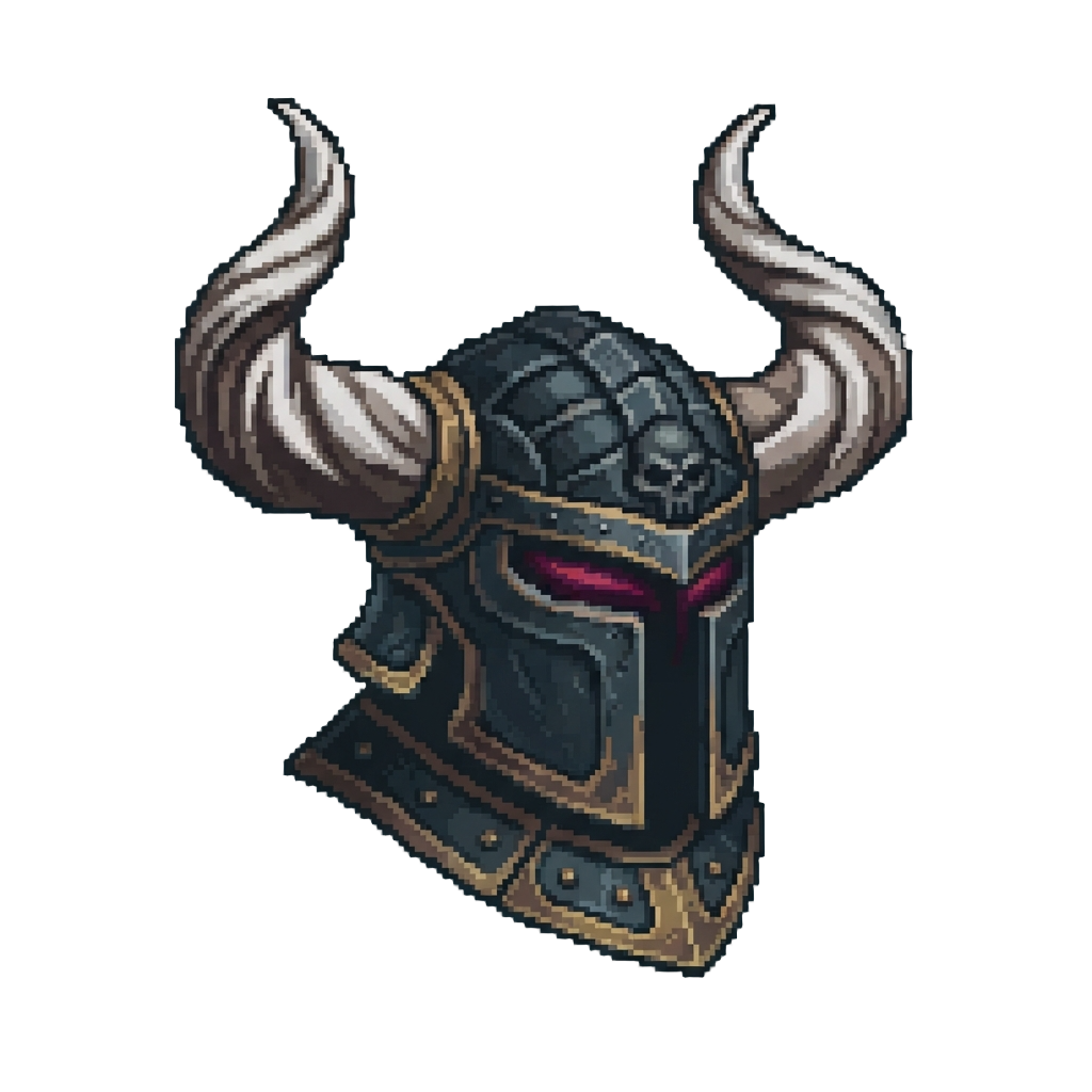 A Abyss Warlord with Massive Curved Horns