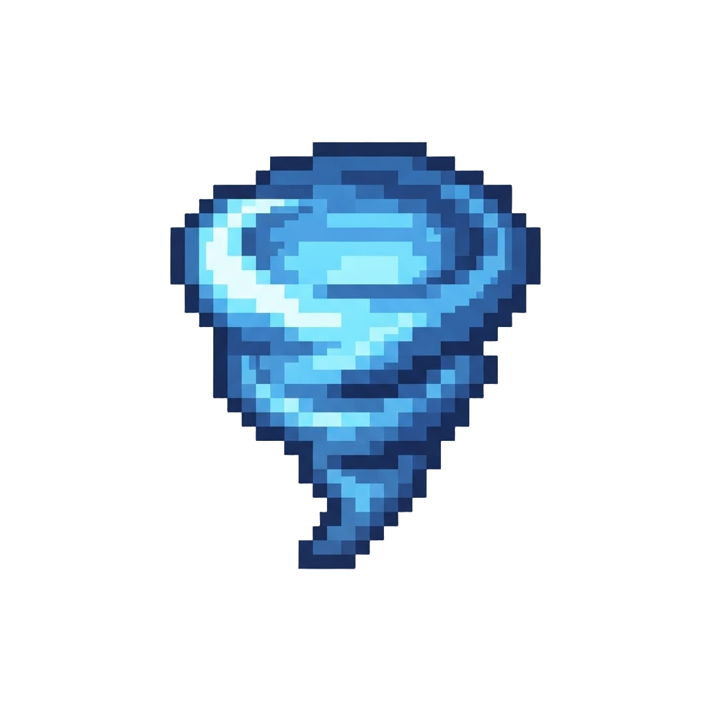 A Glowing Sapphire Vapor Swirl