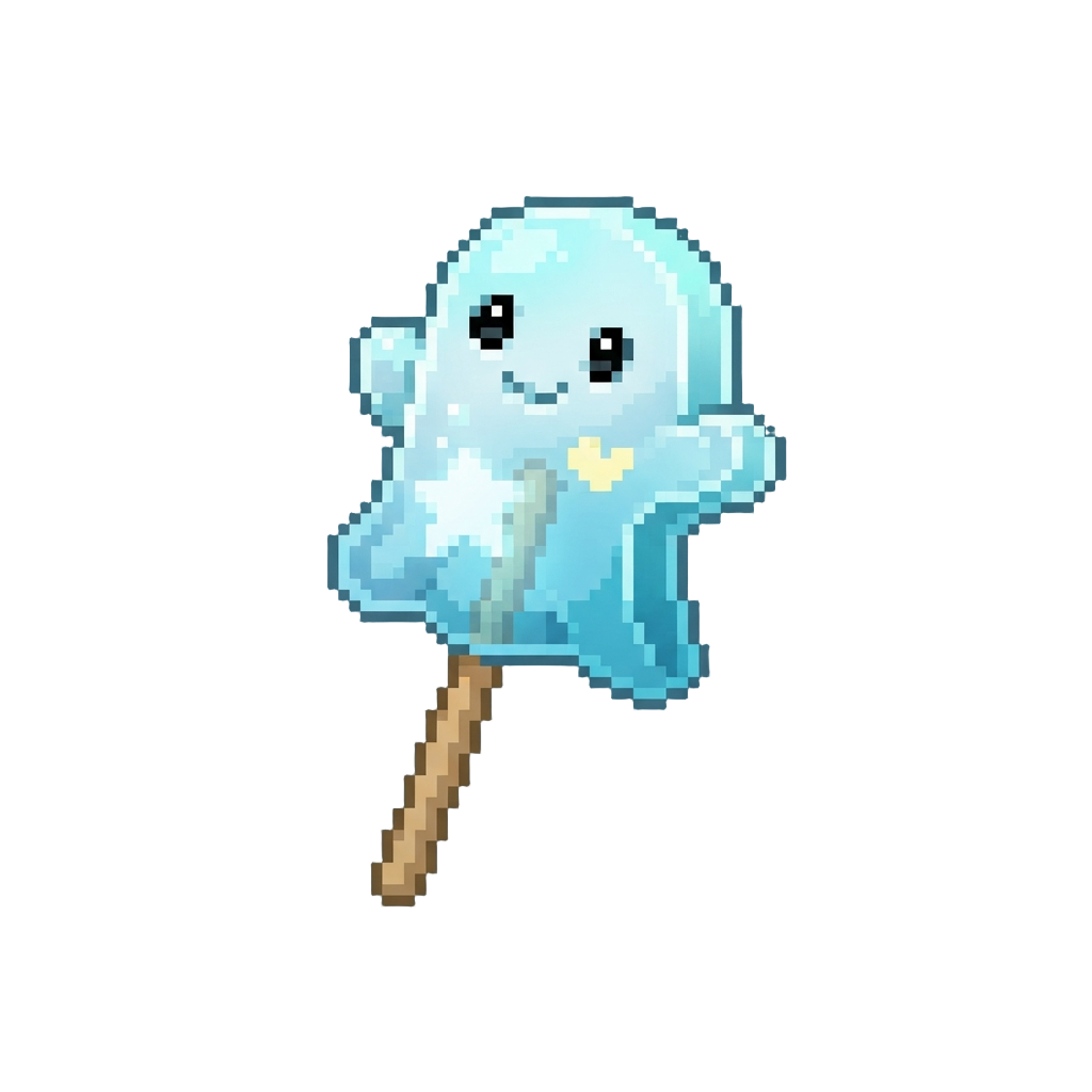 A Glowing Ghost Lollipop