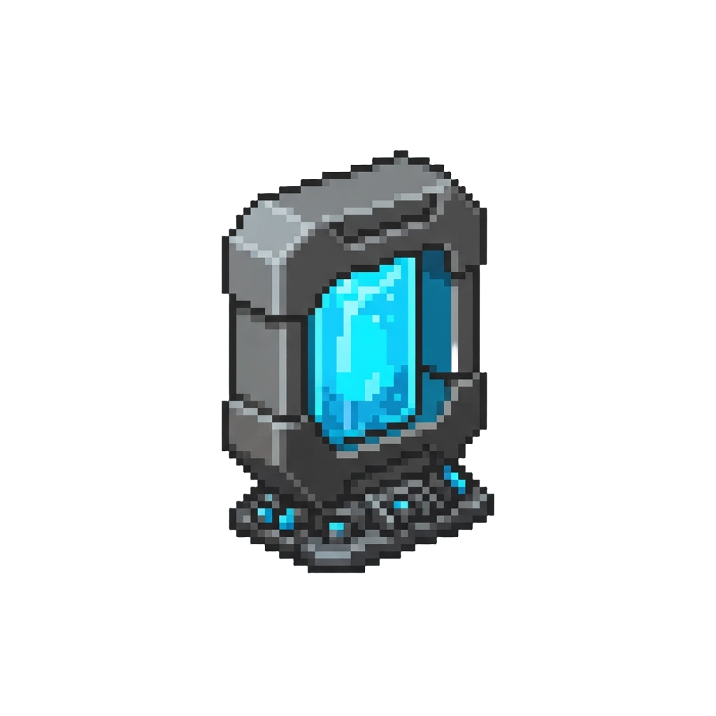 A Neon Blue Containment Beam