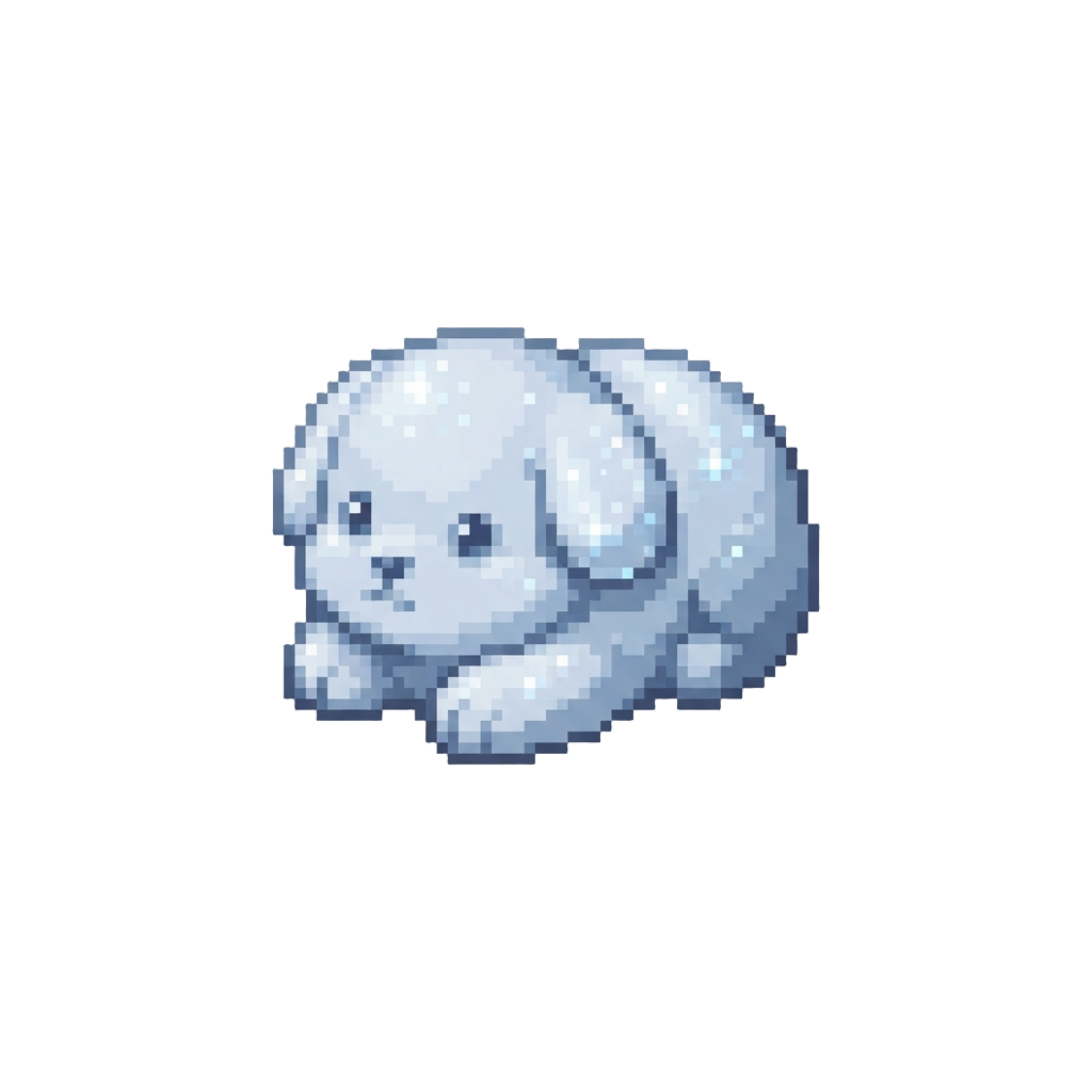A Glittering Cloud Puppy Squishy