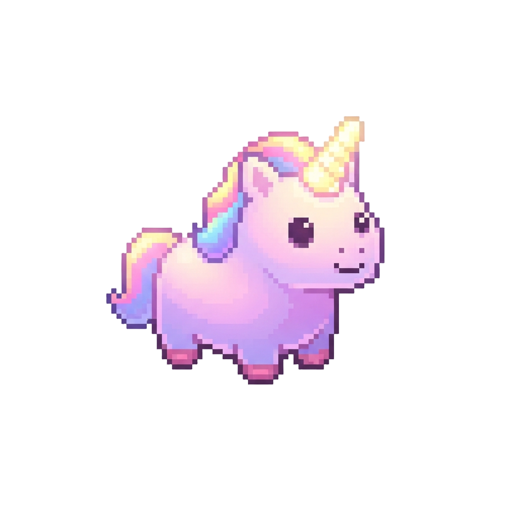 A Glowing Unicorn Squishy