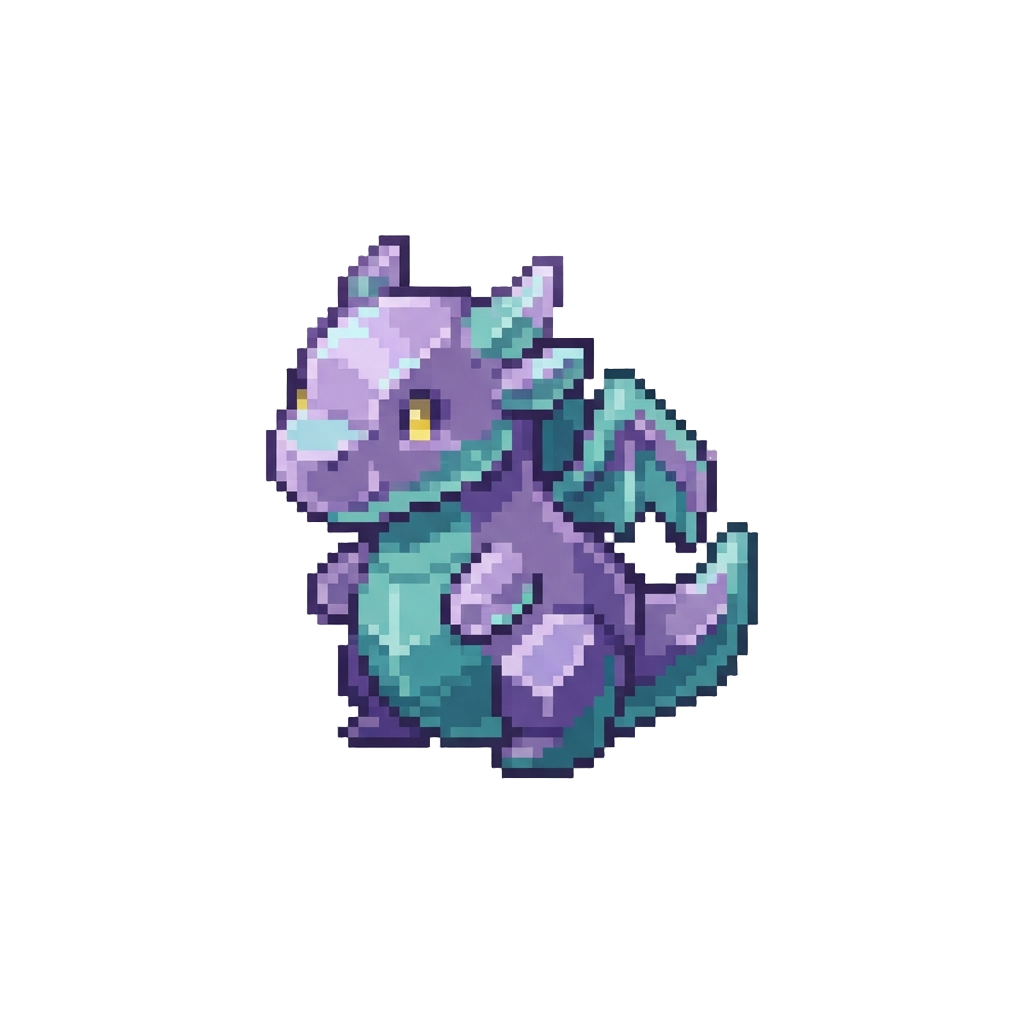 A Radiant Crystal Dragon Squishy