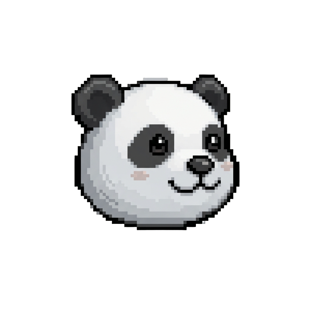A Squishy Chubby Panda Face