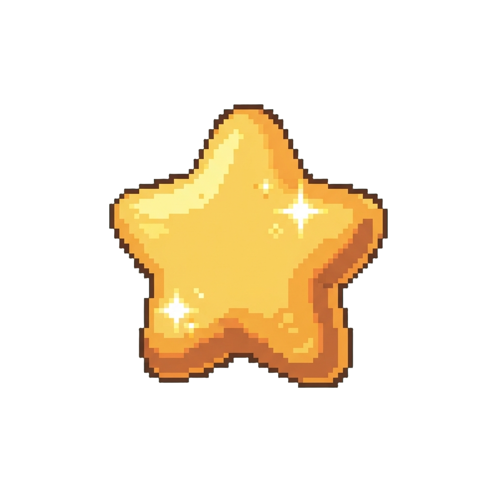 A Sparkly Golden Star Squishy