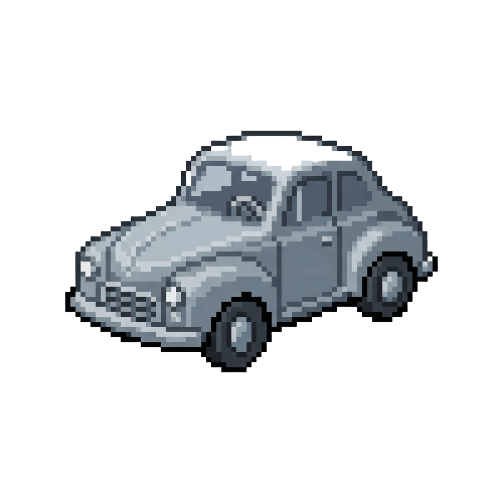 A Monochrome Toy Car