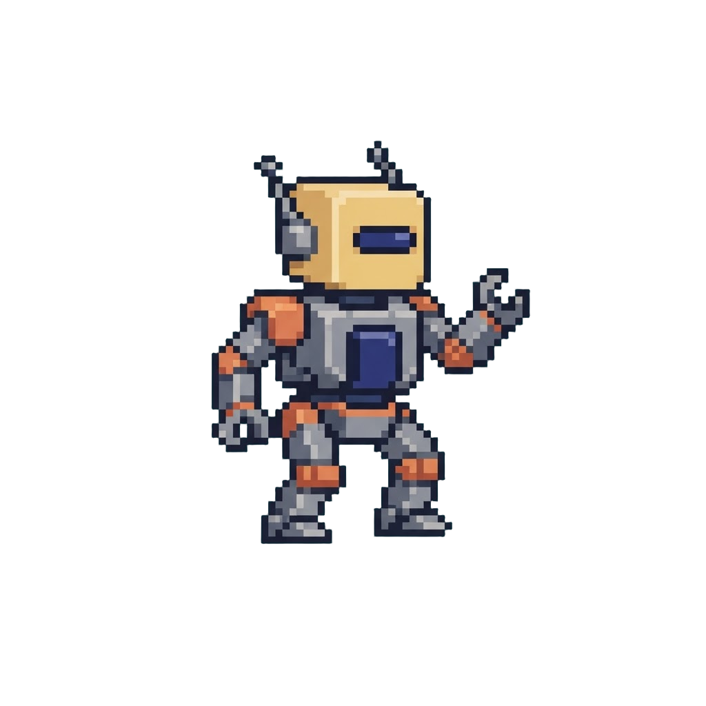 A Tiny Blocky Robot with Articulated Limbs