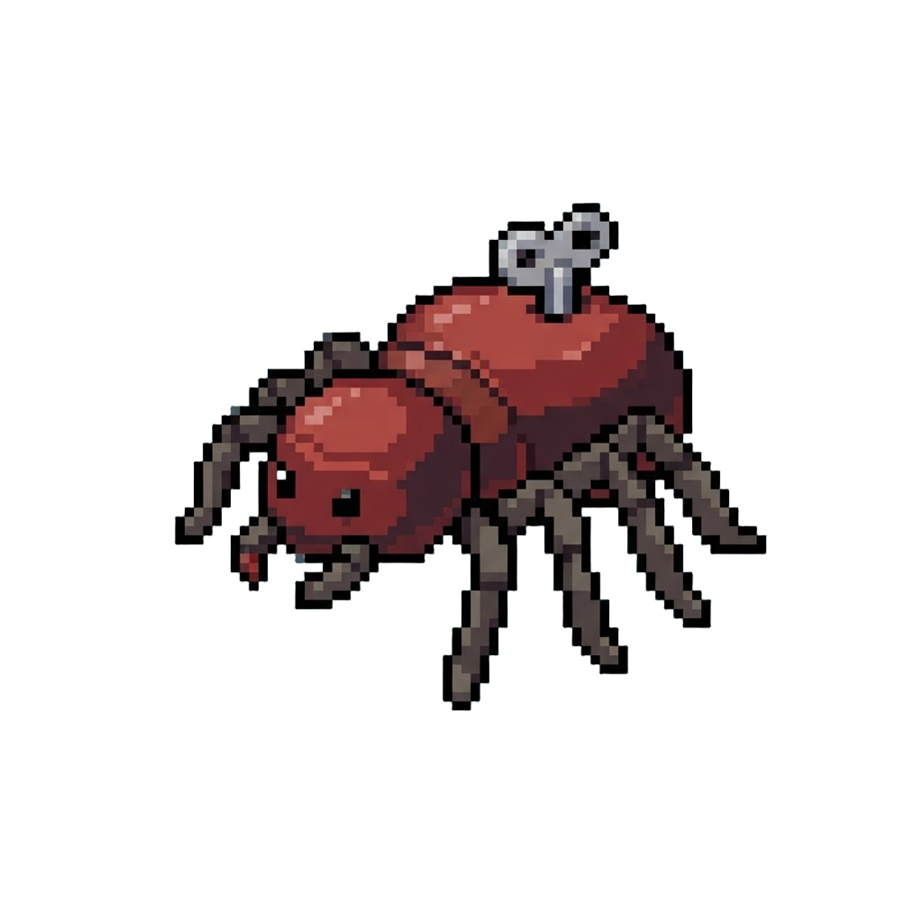 A Toy Spider That Wiggles Its Legs