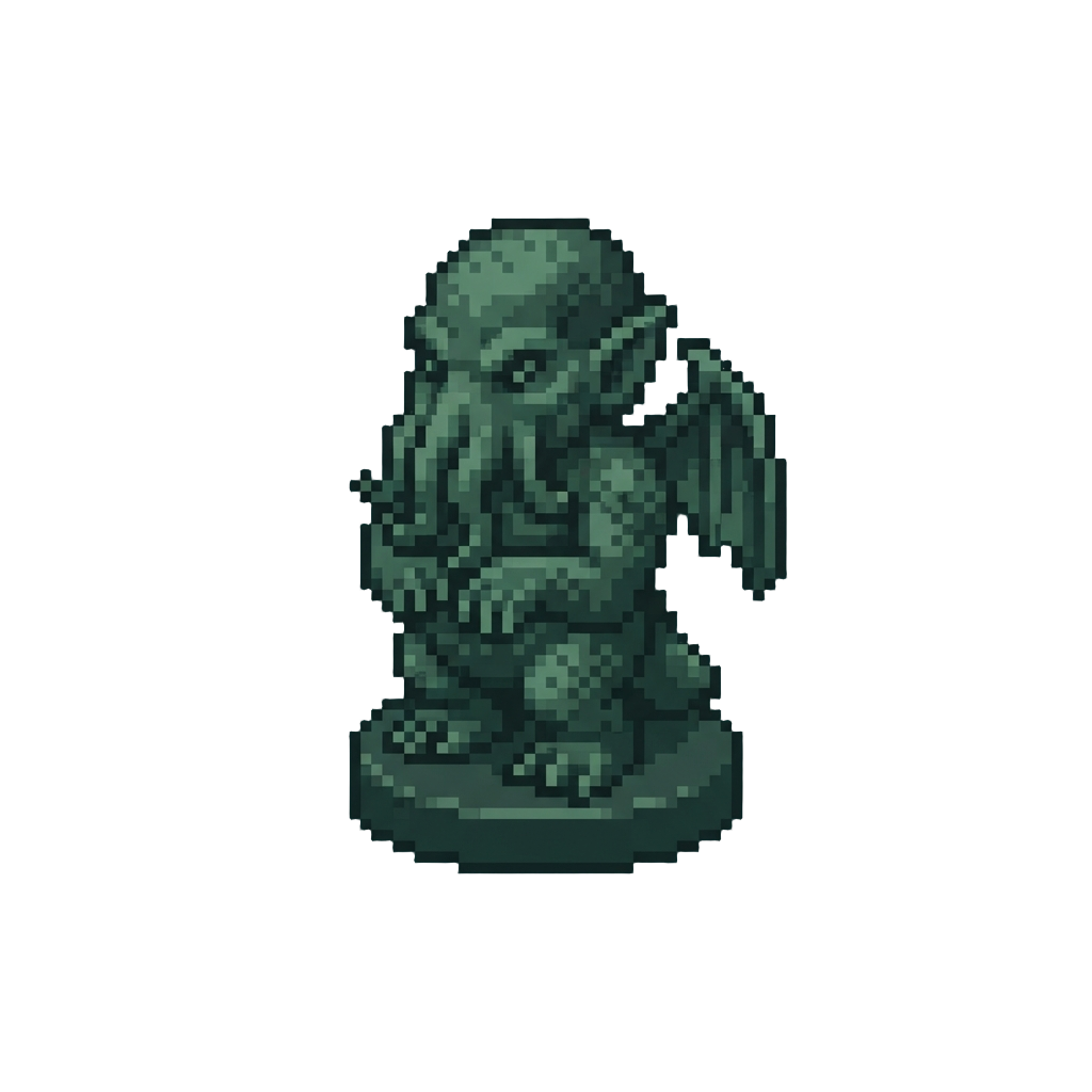 A Miniature Cthulhu Figurine