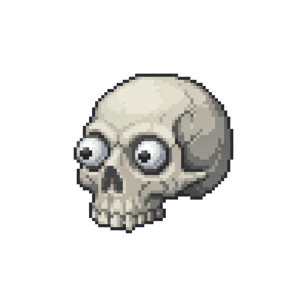 A Tiny Skull with Googly Eyes