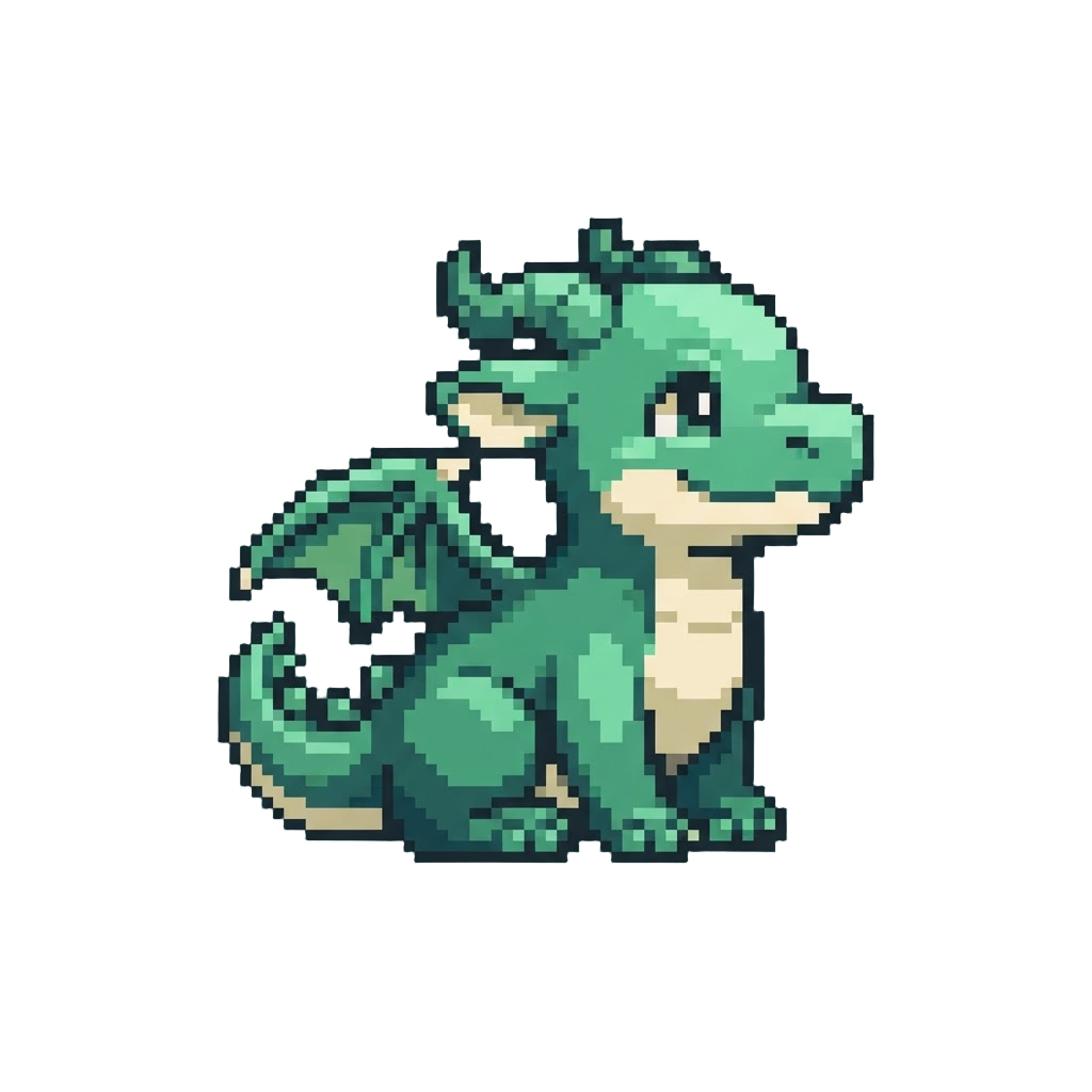 A Chibi-style Dragon Figure