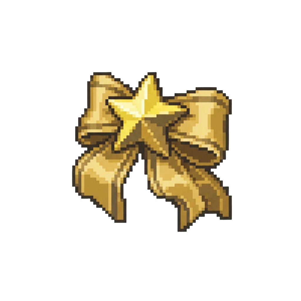 A Giant Golden Star Ribbon