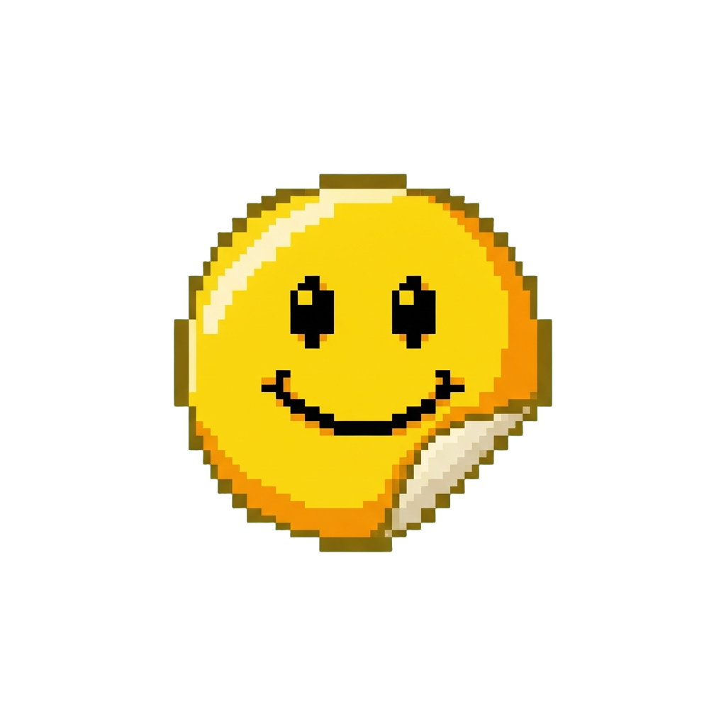 A Smiley Face Sticker