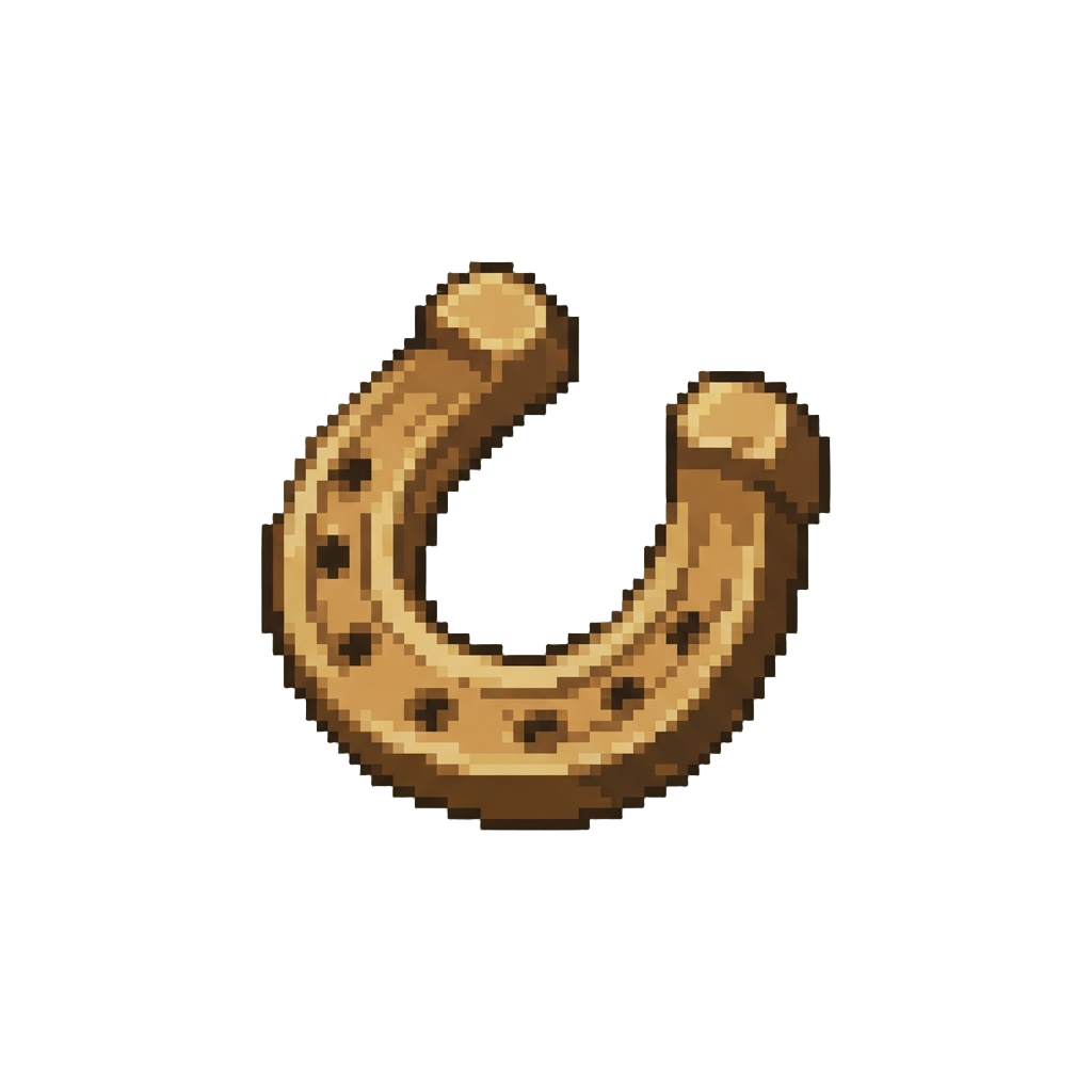 A Comical Bronze Horseshoe