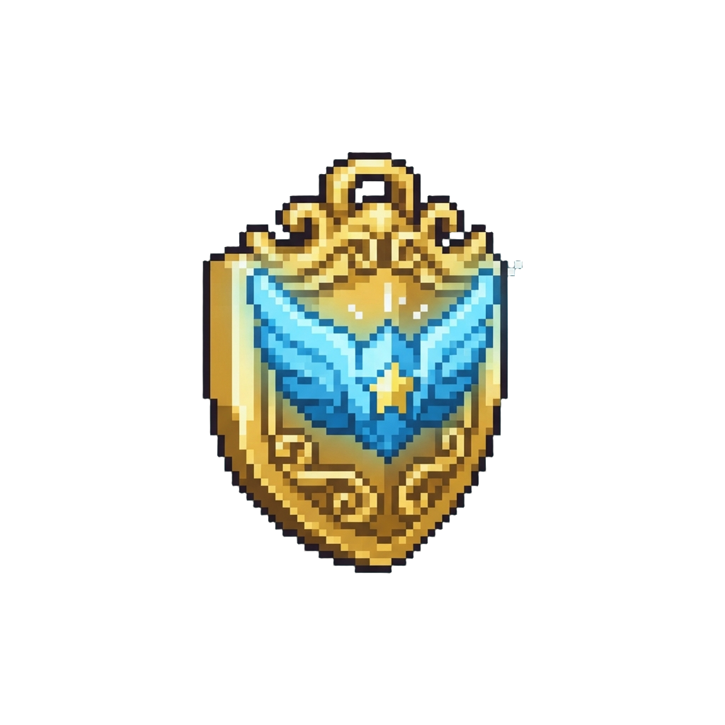 A Glowing Champion Badge