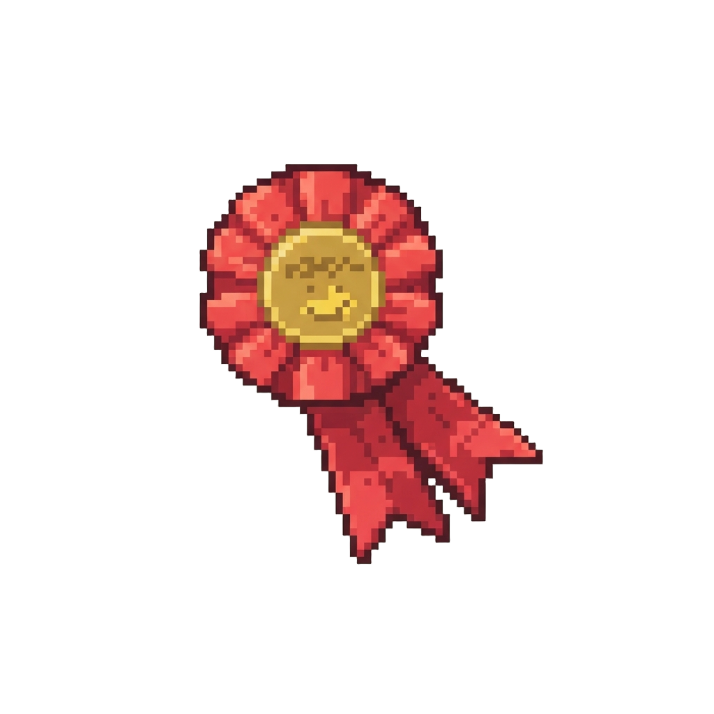 A Funny Red Participation Ribbon