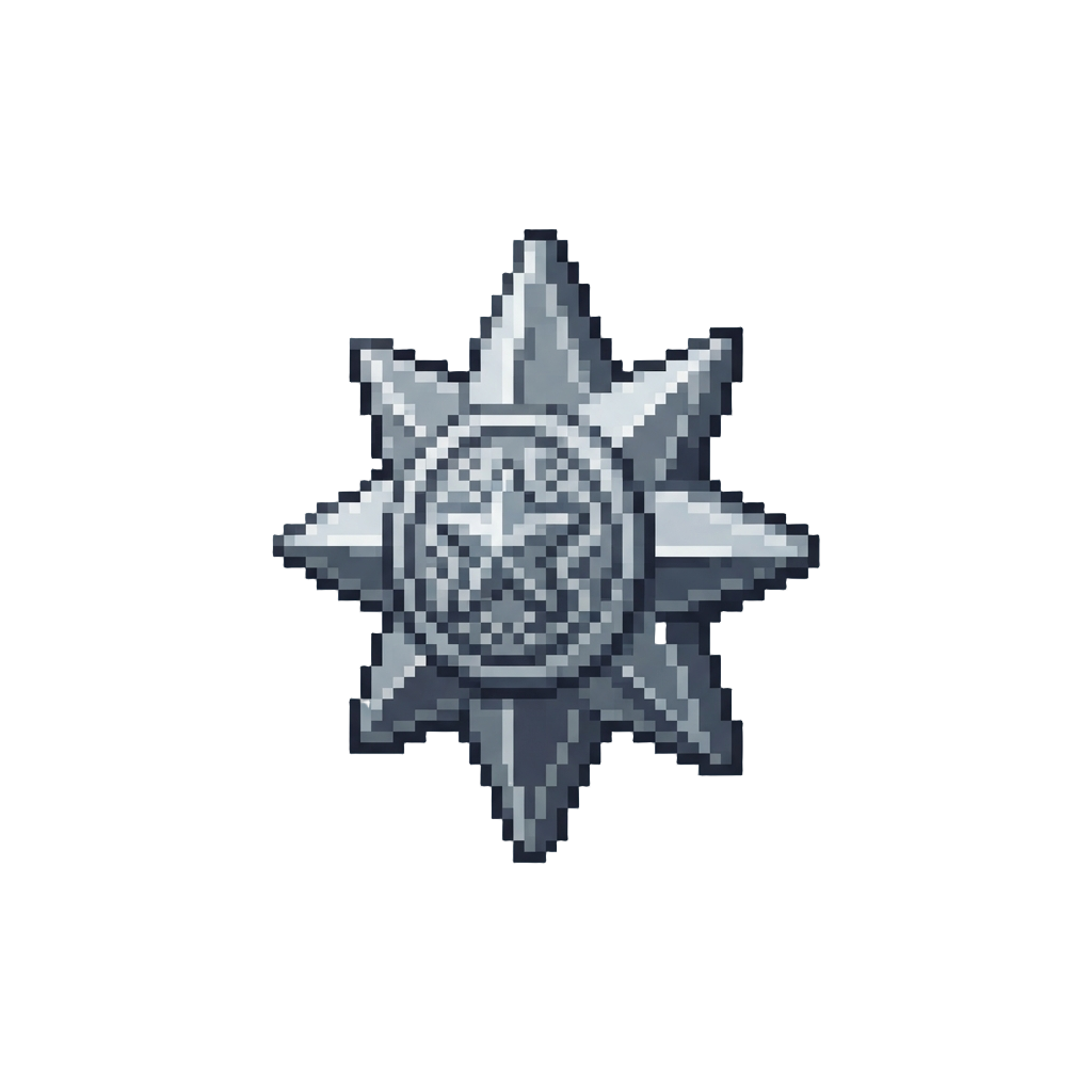 A Silver Star Crest