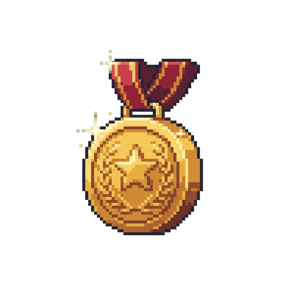 A Sparkling Gold Medal