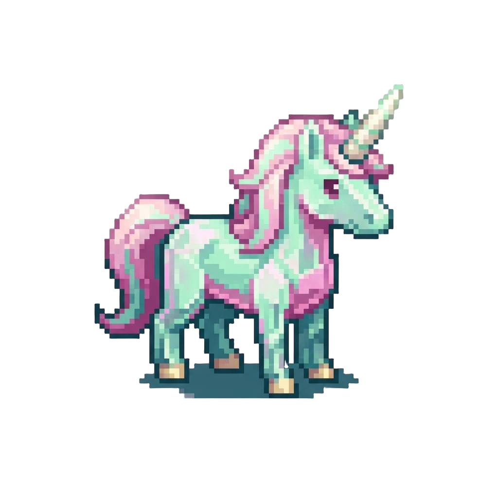 A Pastel Unicorn Glow Softly Strobing Between Mint Green and Bubblegum Pink