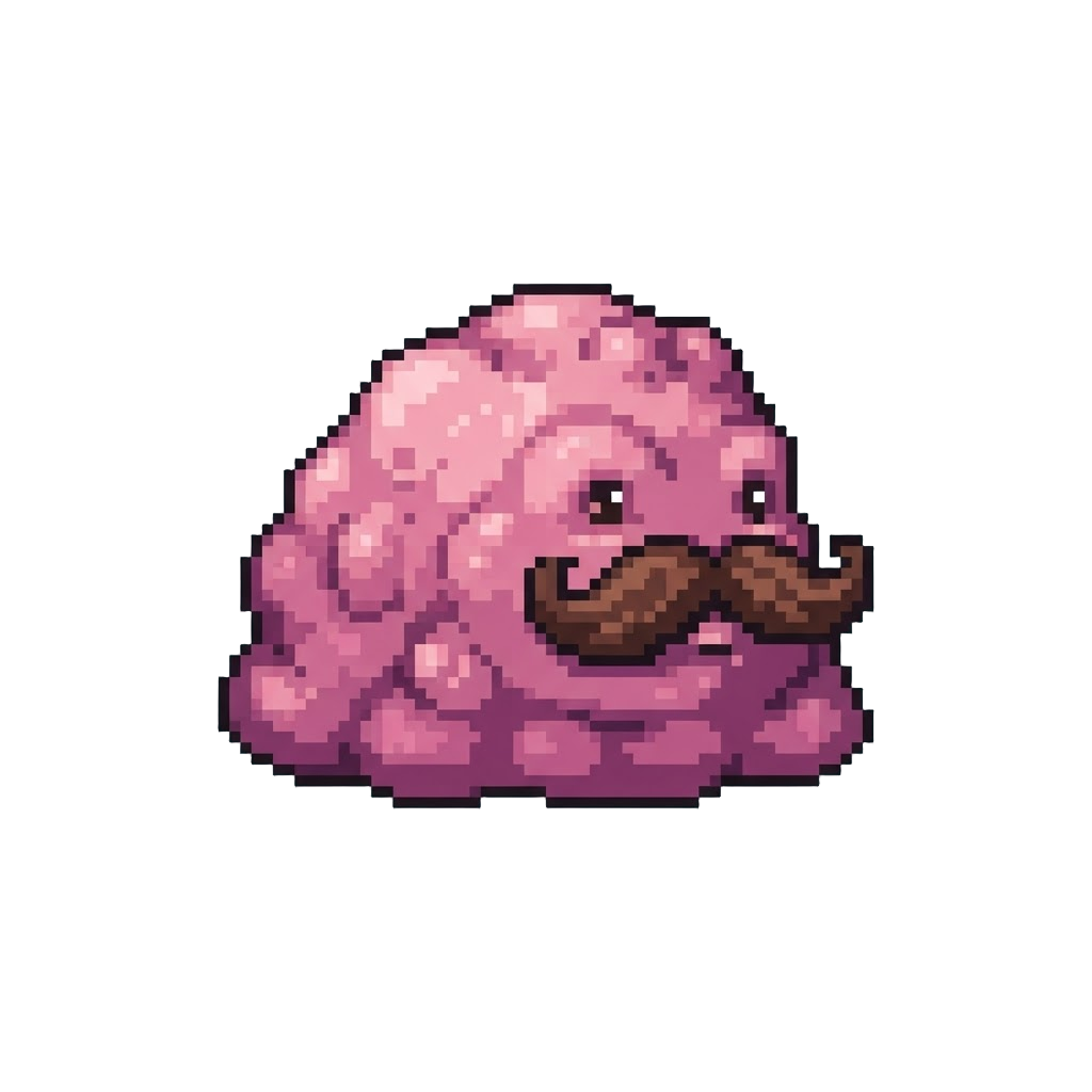 A Bizarre Squishy Lump with a Silly Mustache