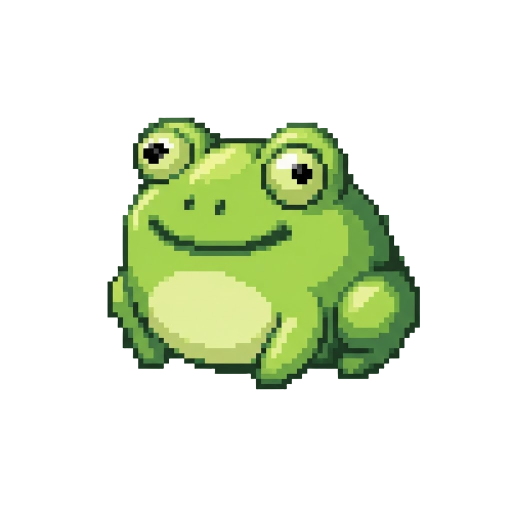 A Funny Cross-eyed Frog Squishy