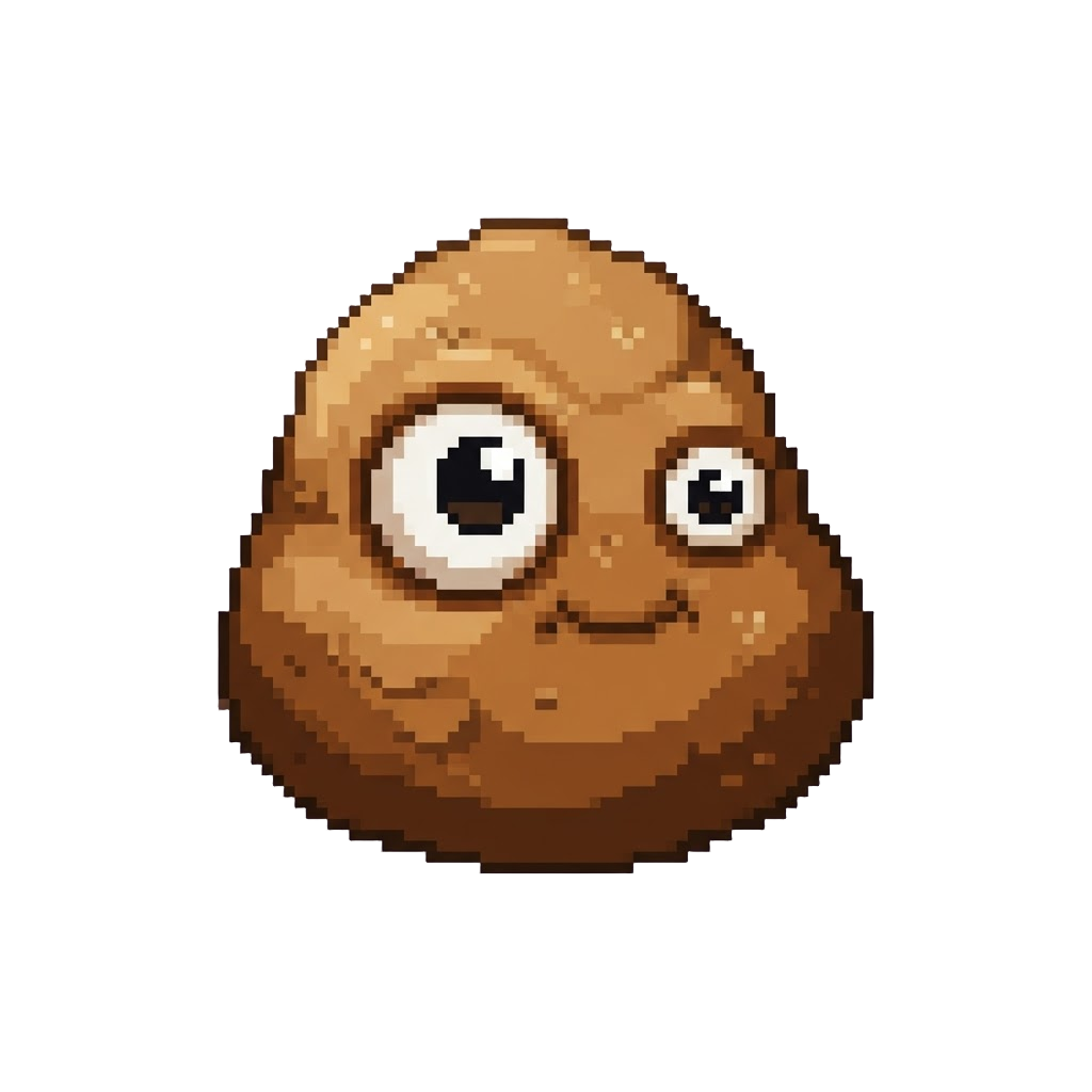 A Goofy Lumpy Potato Squishy with Giant Eyes