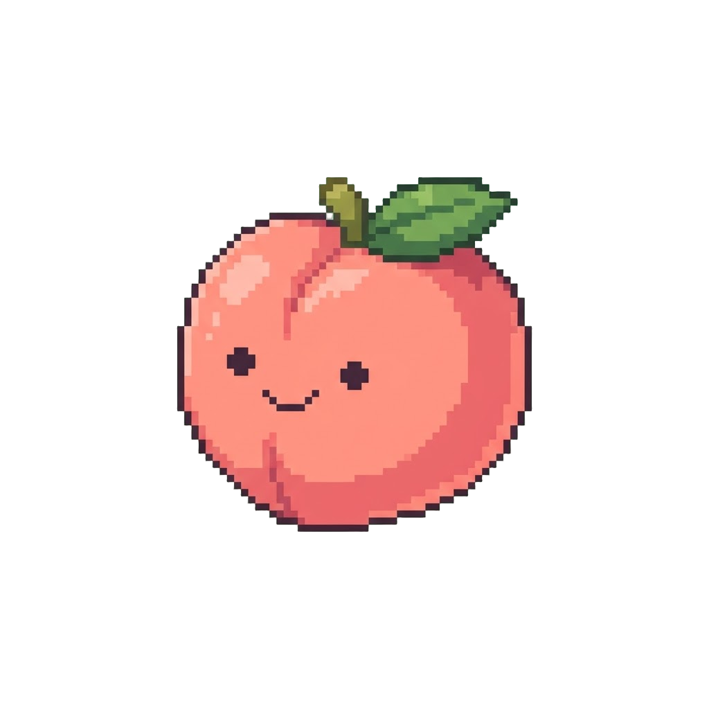 A Happy Little Peach Squishy