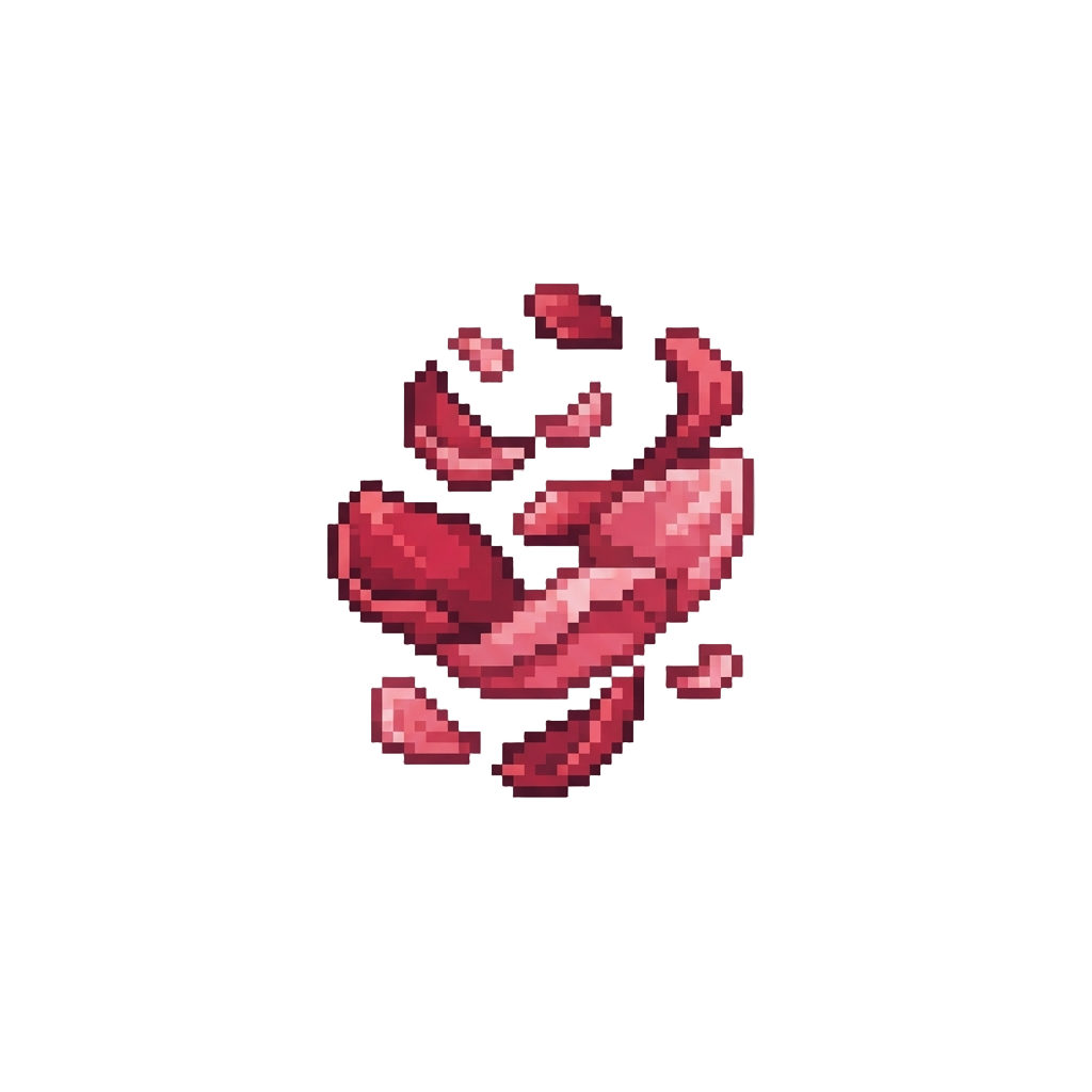 A Soft Gust of Swirling Rose Petals That Drift Into the Air