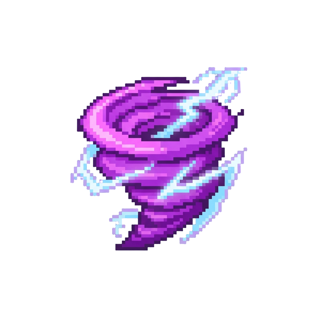 A Swirling Vortex of Crackling Violet Lightning and Thunderbolts