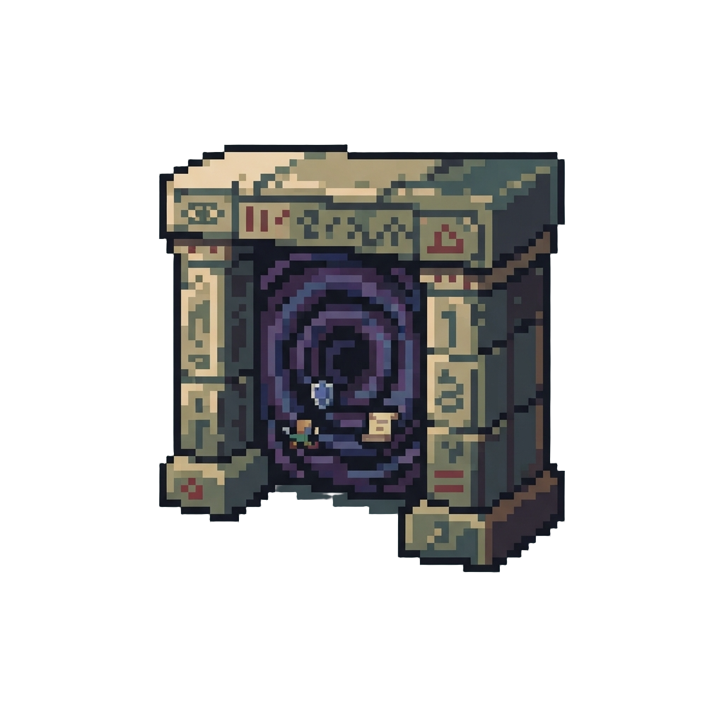 A Cursed Cursed-tomb Hieroglyphic Gateway Pulling Everything Inside