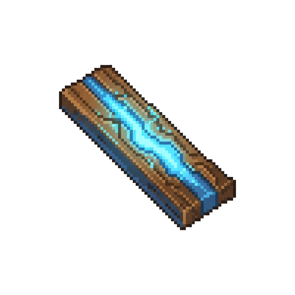 A Glowing Energy-infused Plank