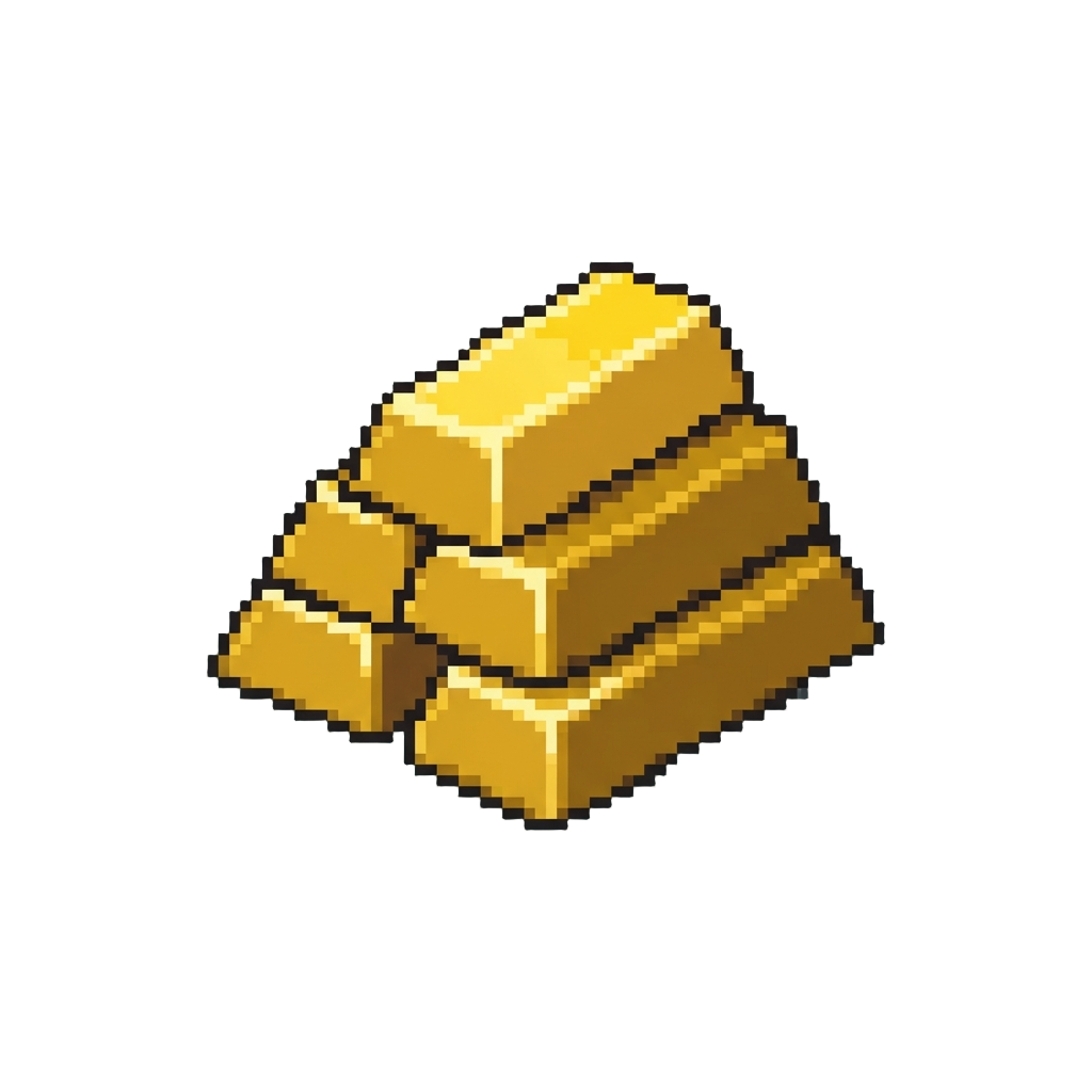 A Pile of Shiny Gold Bars