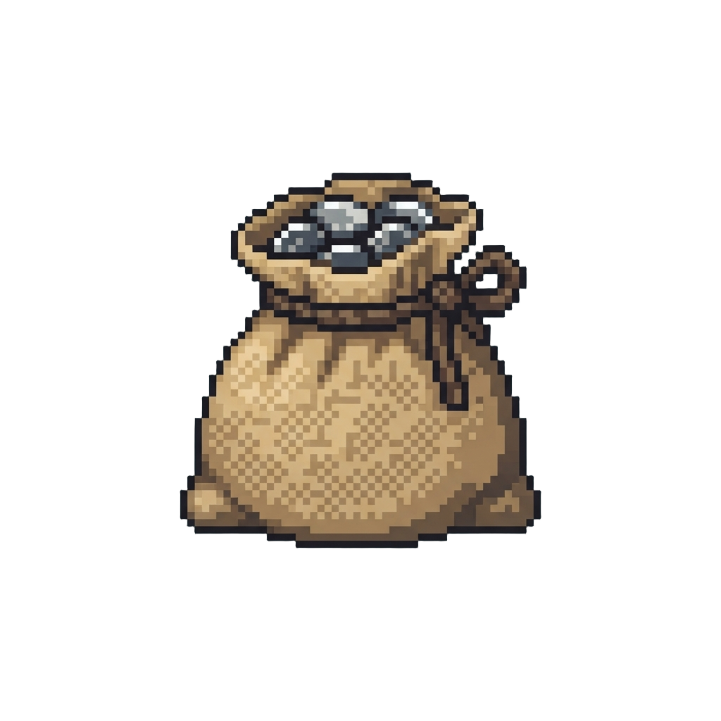 A Sack of Silver Doubloons