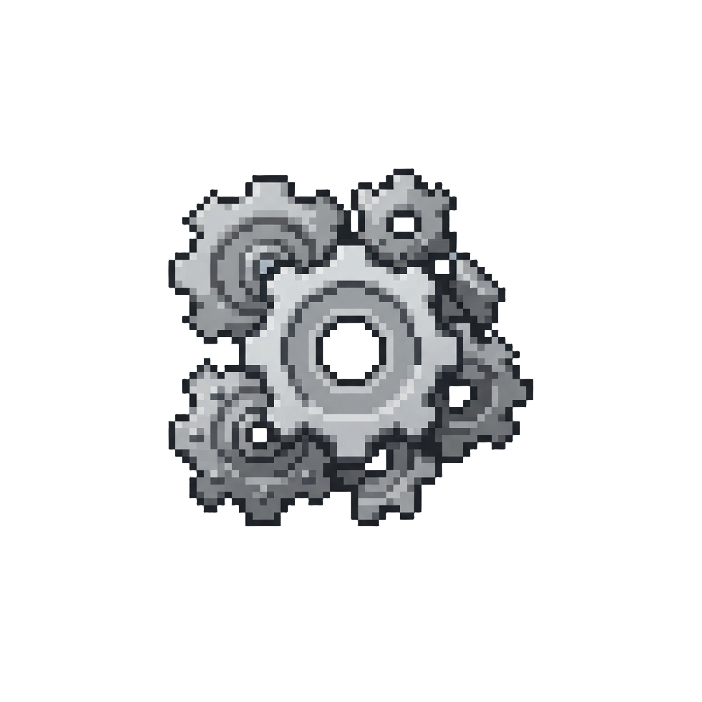 A Spray of Shiny Tin Gears