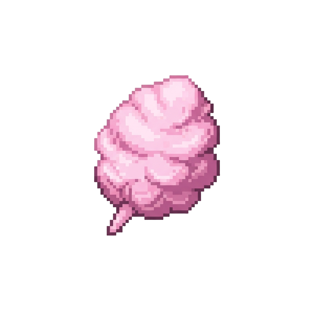A Burst of Pink Cotton-candy Foam