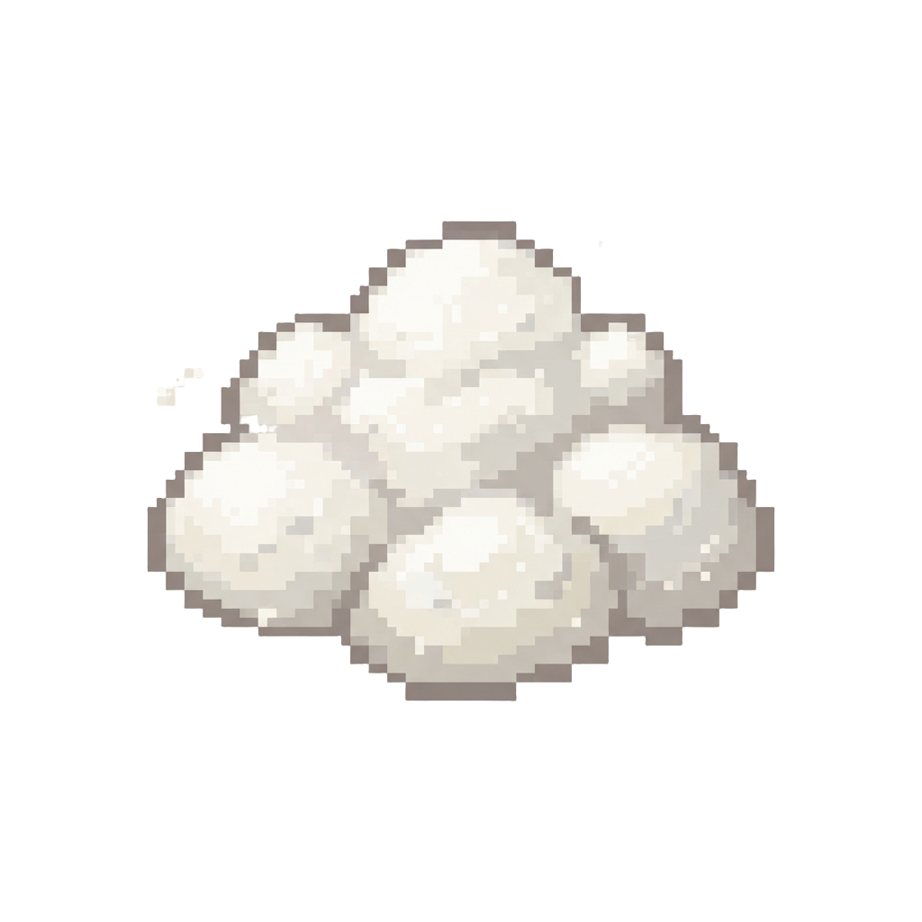 A Cloud of Dusty White Flour