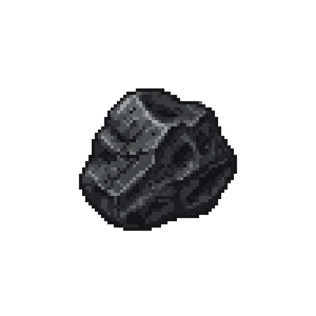 A Splatter of Wet Dark Coal Dust