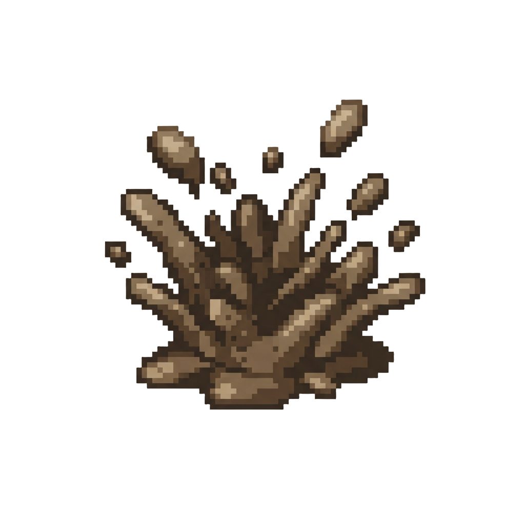 A Explosion of Wet Gooey Mud