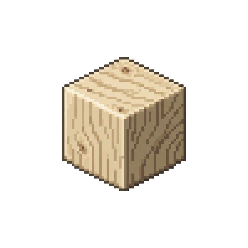 A Classic Natural Pine Block