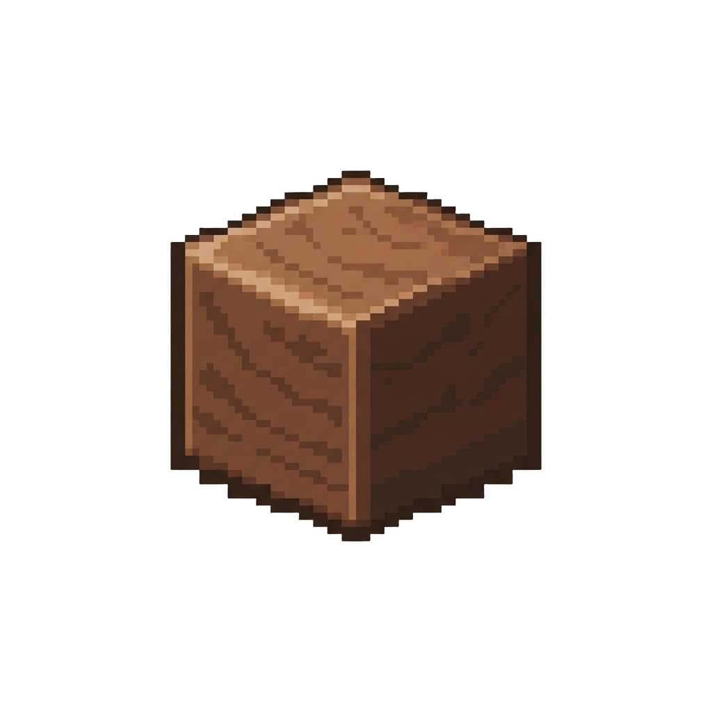 A Sleek Polished Mahogany Block