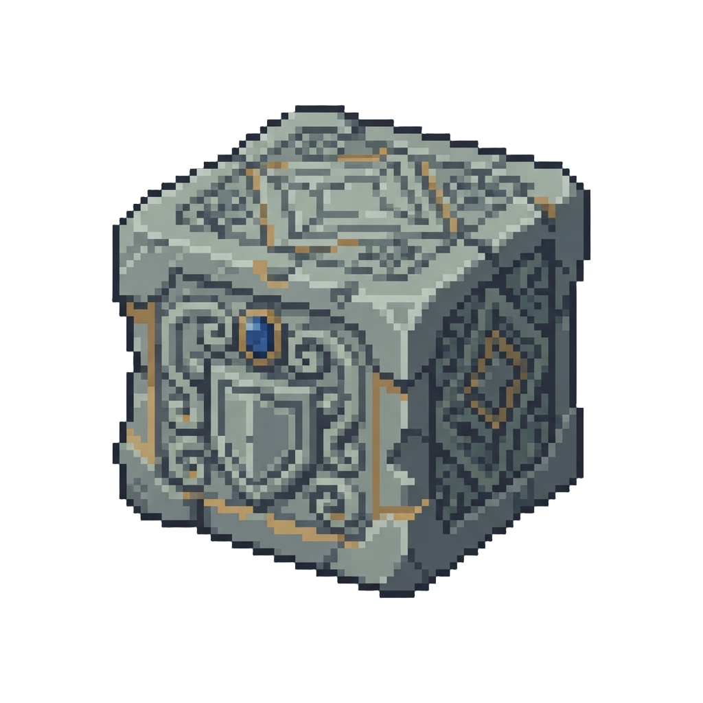 A Carved Ornamental Block