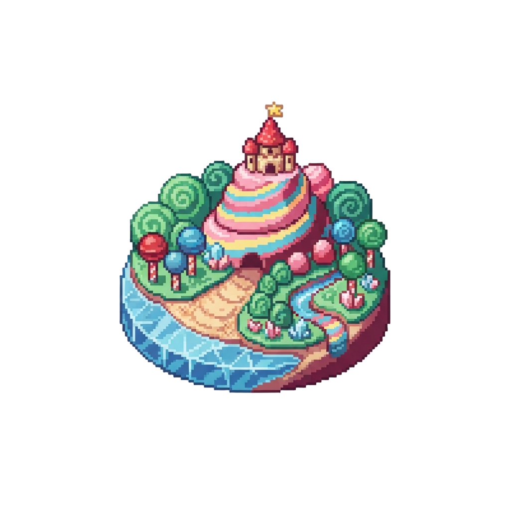 A Colorful Candy-land Sugar World