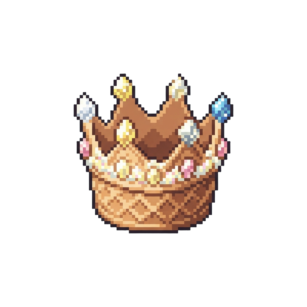 A Sparkling Sugary Waffle Cone Crown