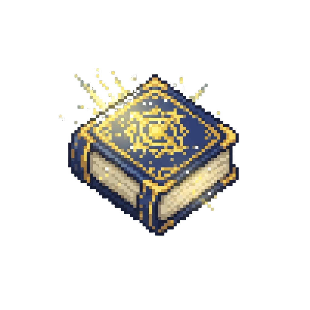 A Magical Glowing Spellbook Radiating Golden Light