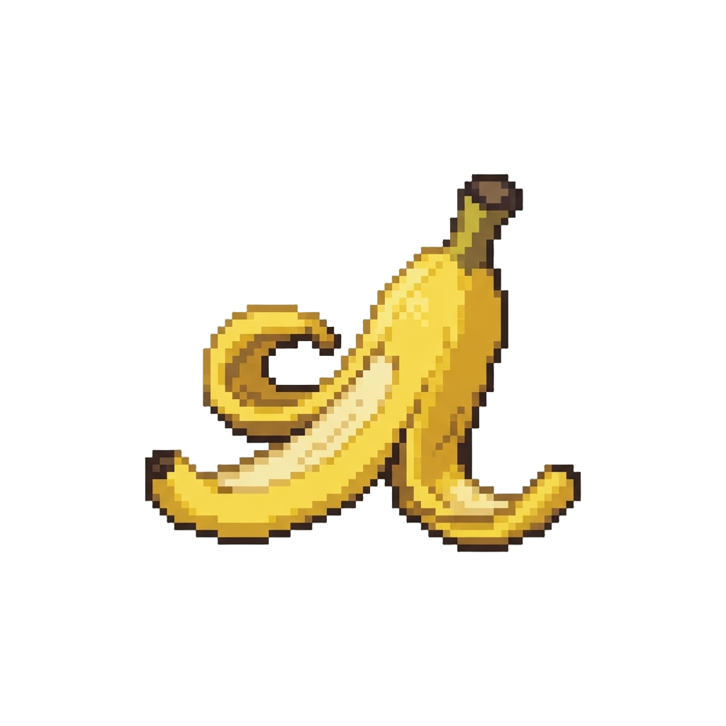 A Giant Comical Banana Peel