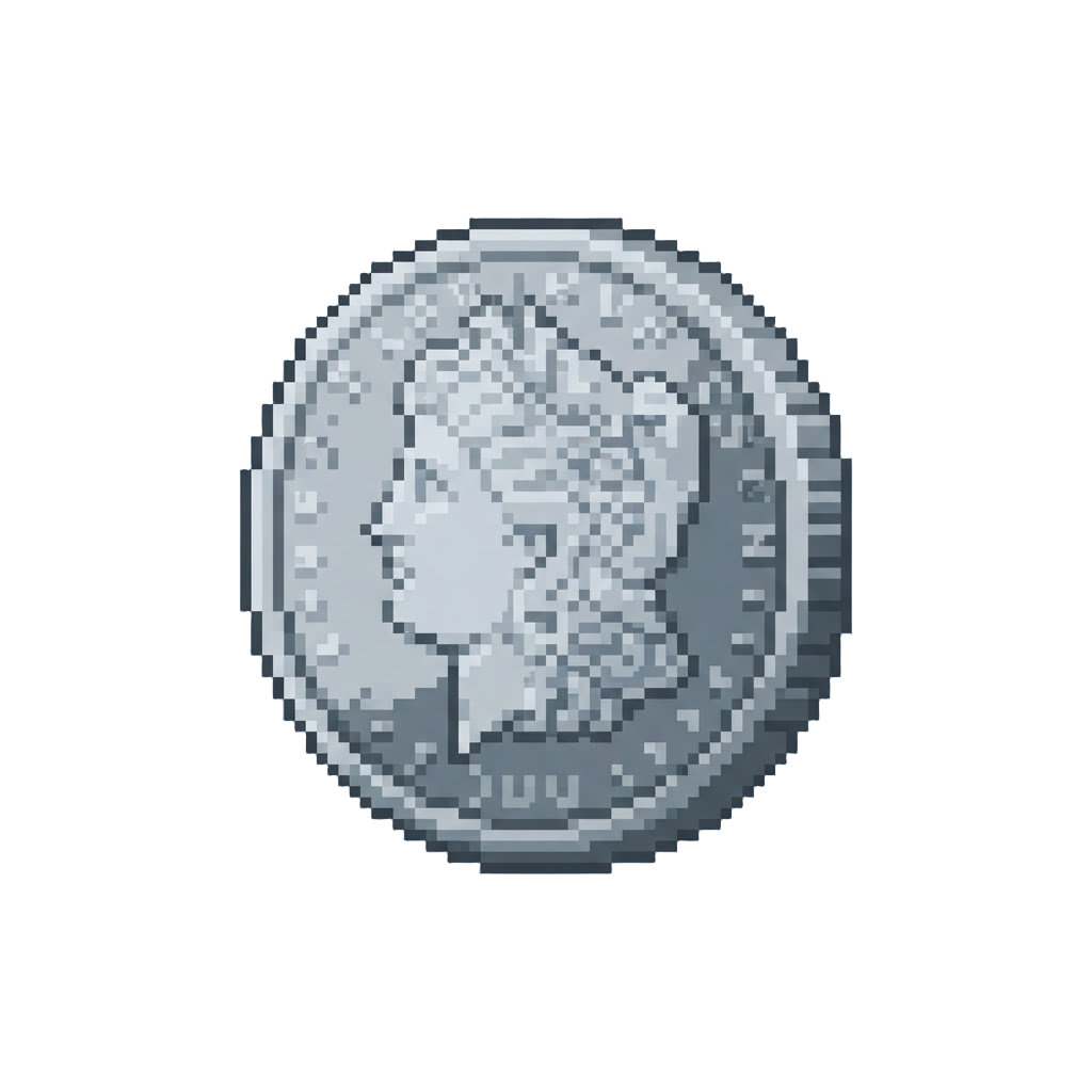 A Classical Antique Silver Dollar