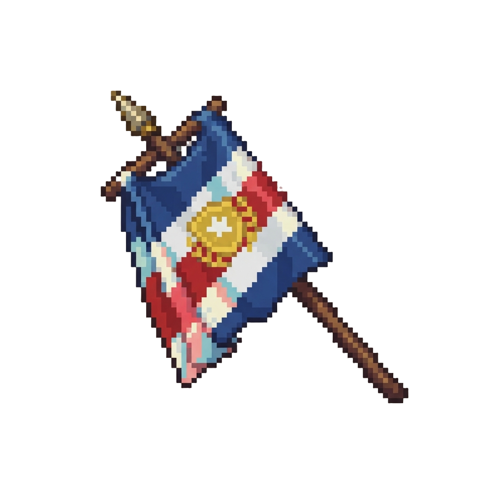 A Striped Allied Battle Flag