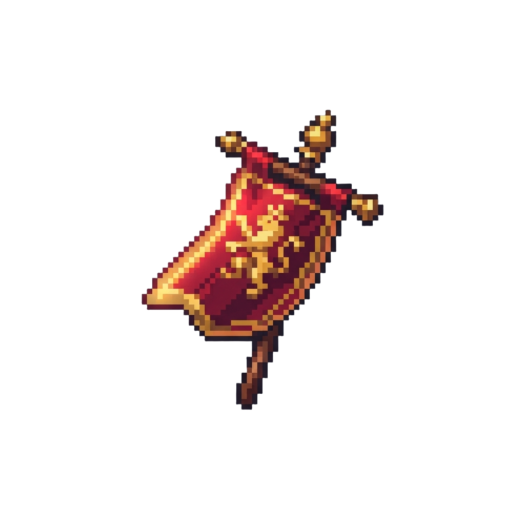 A Glowing Heroic Guild Banner