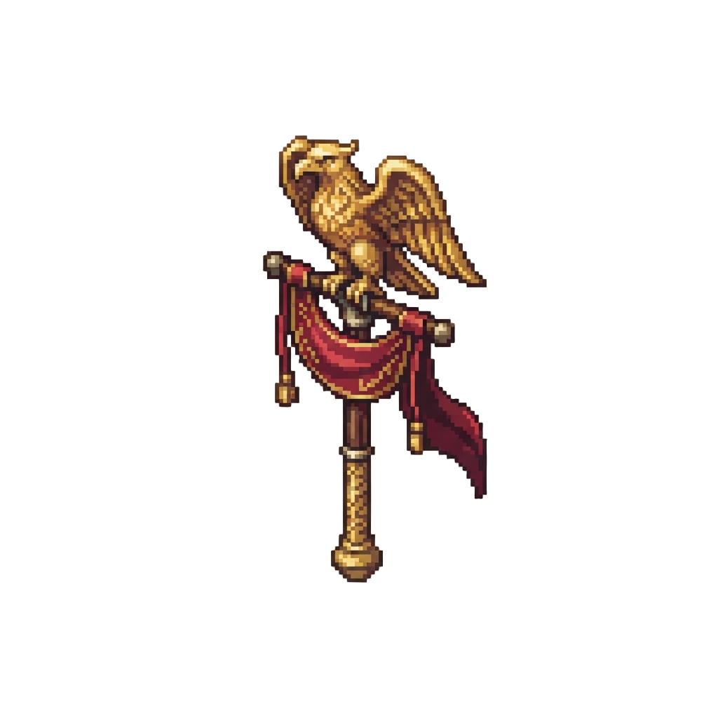 A Shiny Brass Eagle Standard