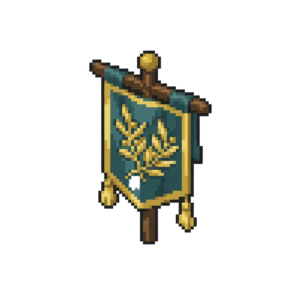 A Golden Olive-branch Banner